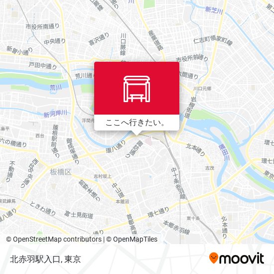北赤羽駅入口地図