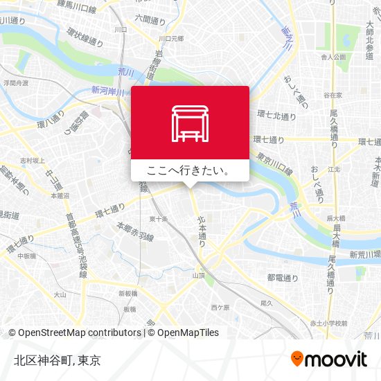 北区神谷町地図