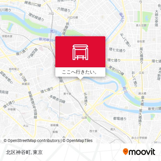 北区神谷町地図