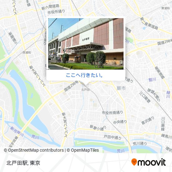 北戸田駅地図