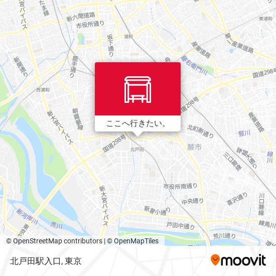 北戸田駅入口地図