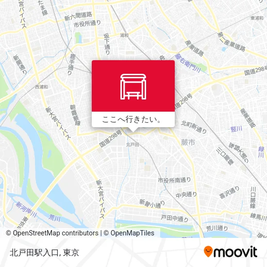 北戸田駅入口地図