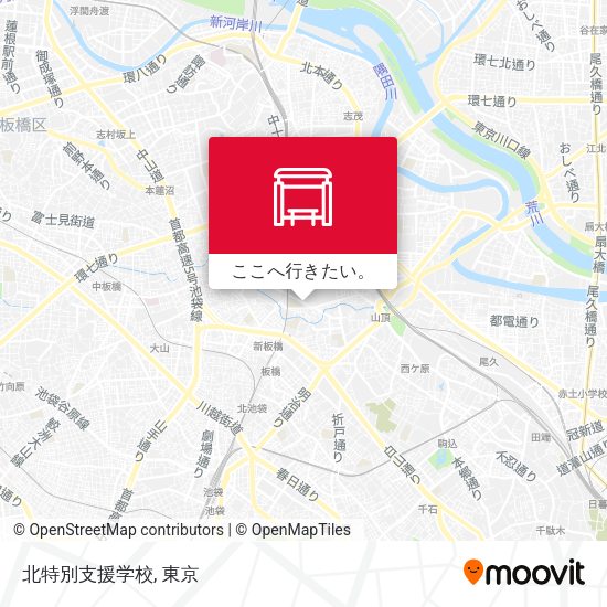 北特別支援学校地図