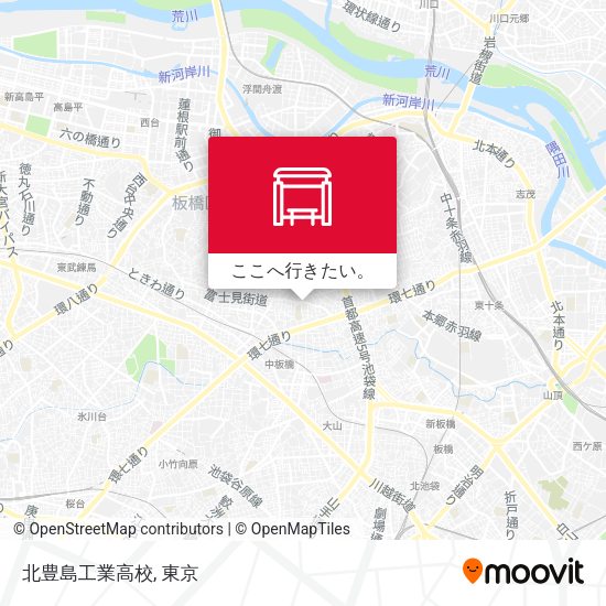 北豊島工業高校地図