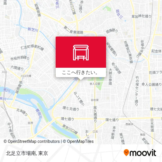 北足立市場南地図