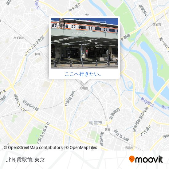北朝霞駅前地図