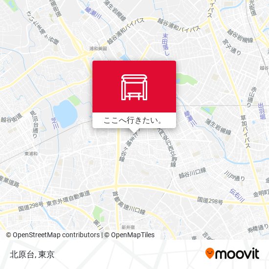 北原台地図