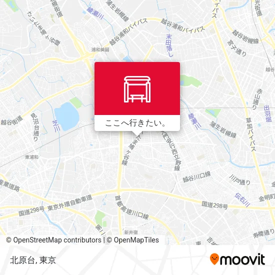 北原台地図