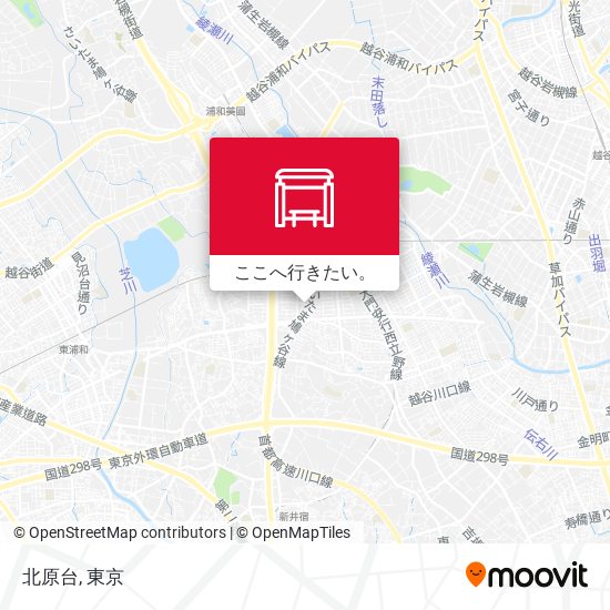 北原台地図