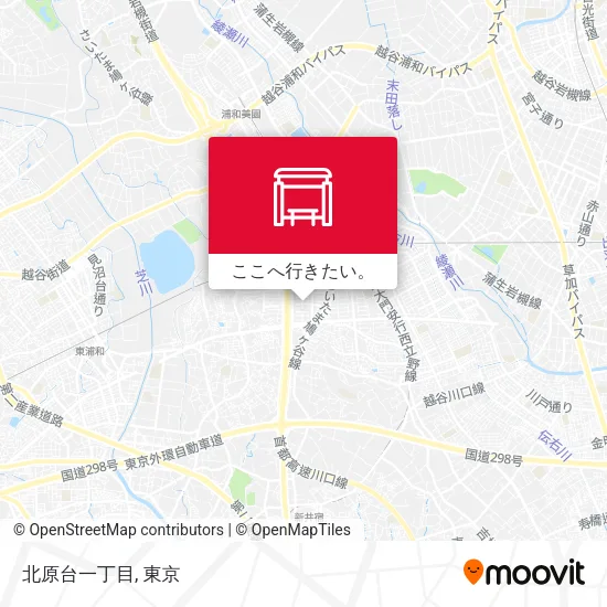 北原台一丁目地図
