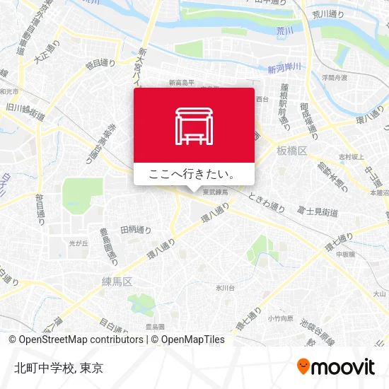 北町中学校地図