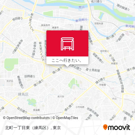 北町一丁目東（練馬区）地図