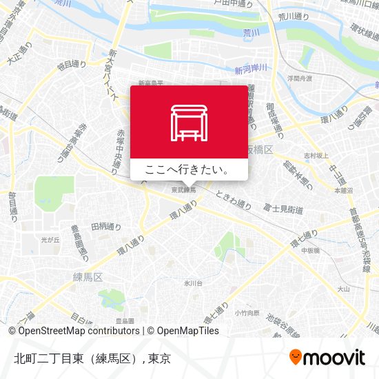 北町二丁目東（練馬区）地図