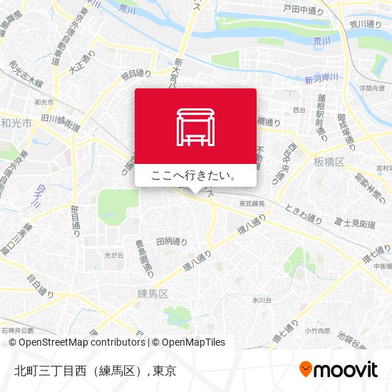 北町三丁目西（練馬区）地図