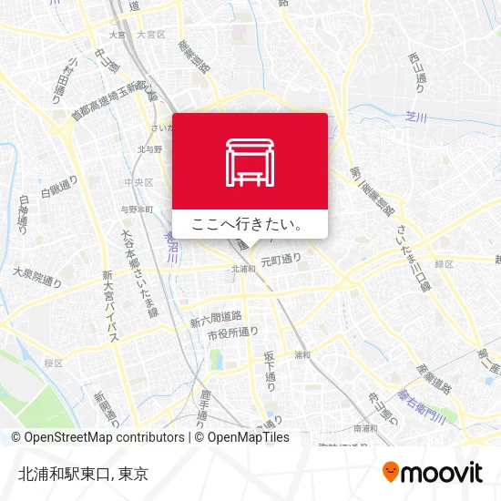 北浦和駅東口地図
