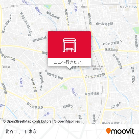 北谷二丁目地図