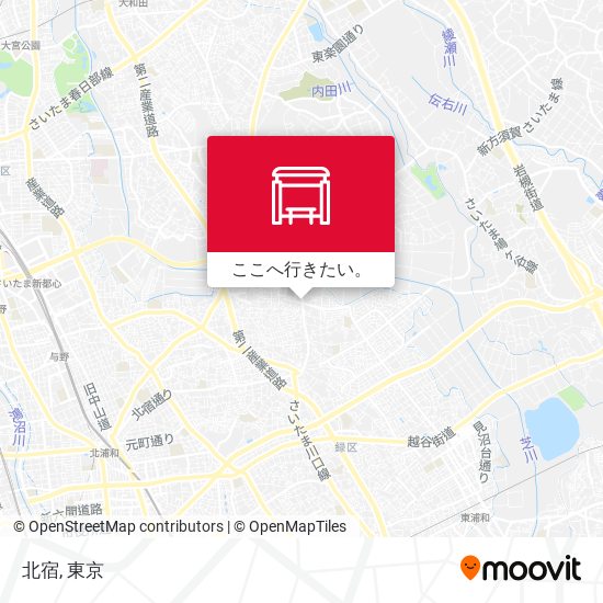 北宿地図