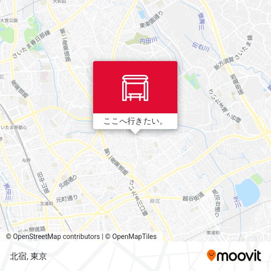 北宿地図