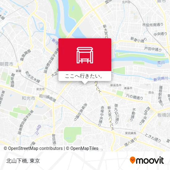 北山下橋地図