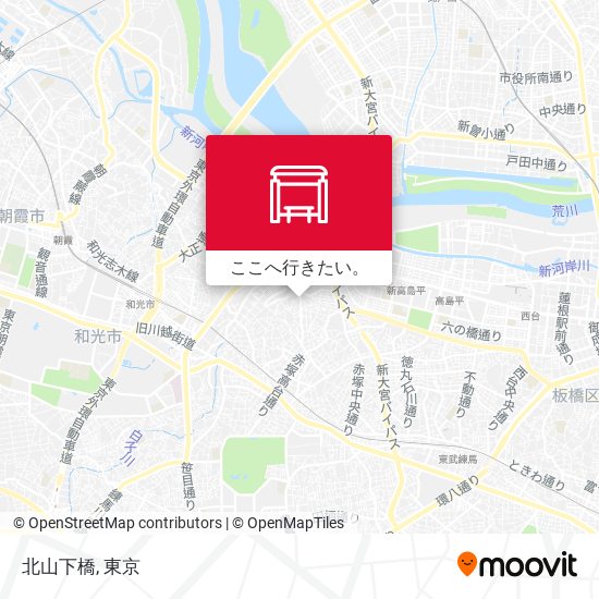 北山下橋地図