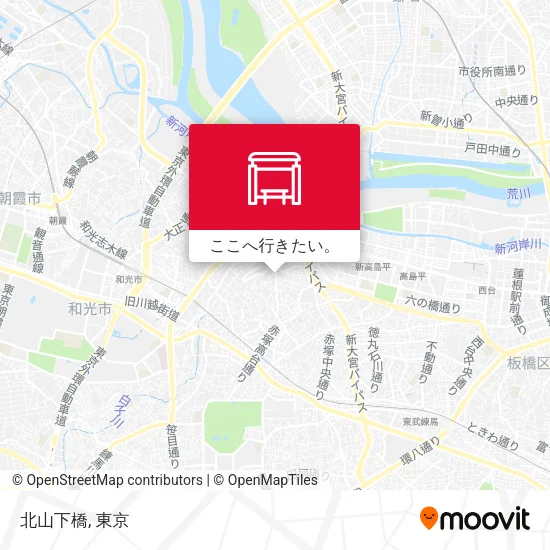 北山下橋地図