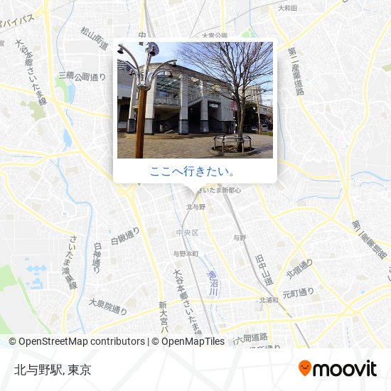 北与野駅地図