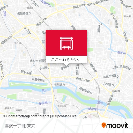 喜沢一丁目地図