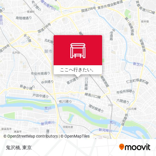 鬼沢橋地図