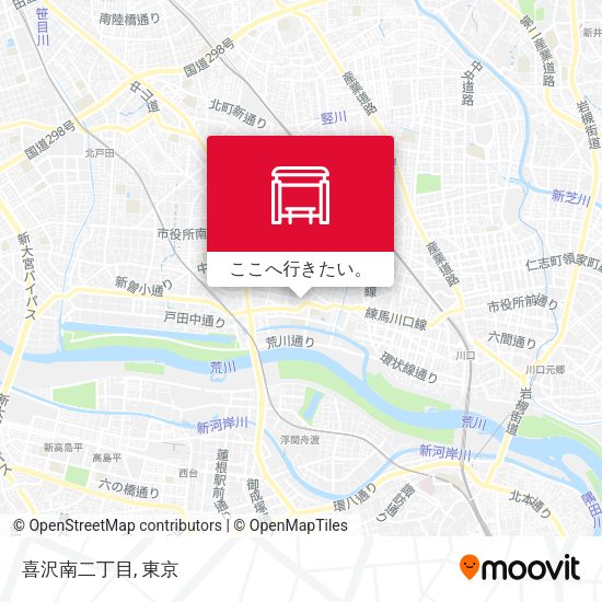喜沢南二丁目地図