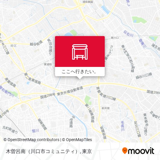 木曽呂南（川口市コミュニティ）地図