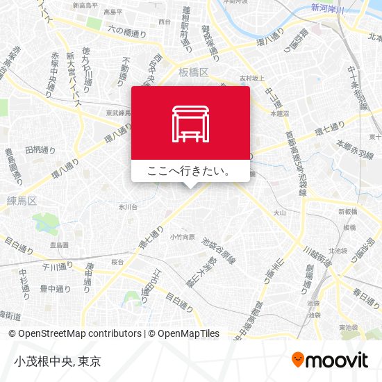 小茂根中央地図