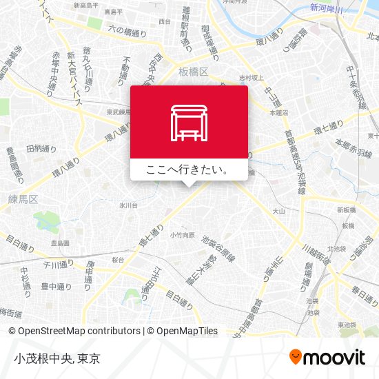 小茂根中央地図