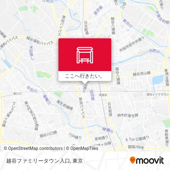 越谷ファミリータウン入口地図