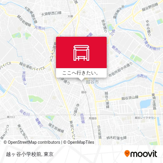 越ヶ谷小学校前地図