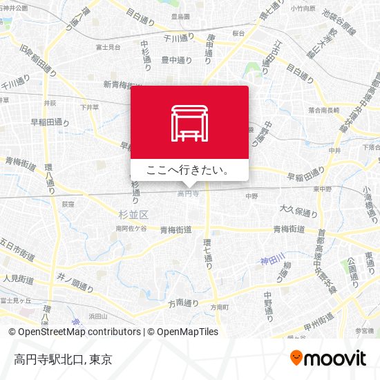 高円寺駅北口地図