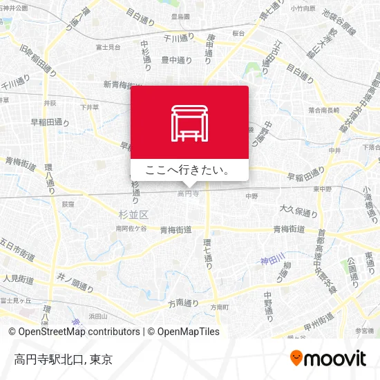高円寺駅北口地図