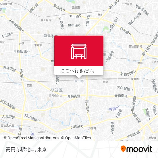 高円寺駅北口地図