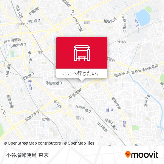 小谷場郵便局地図