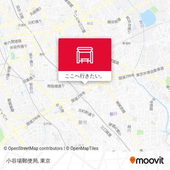 小谷場郵便局地図