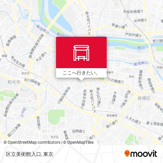 区立美術館入口地図