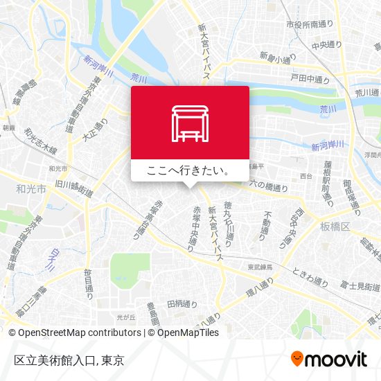 区立美術館入口地図