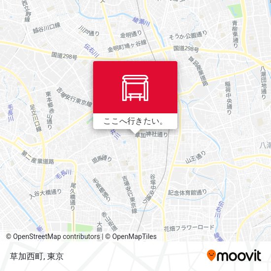 草加西町地図