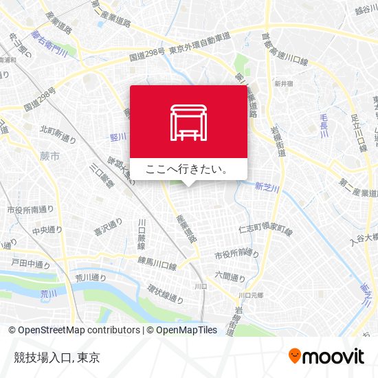競技場入口地図