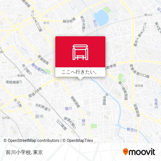前川小学校地図