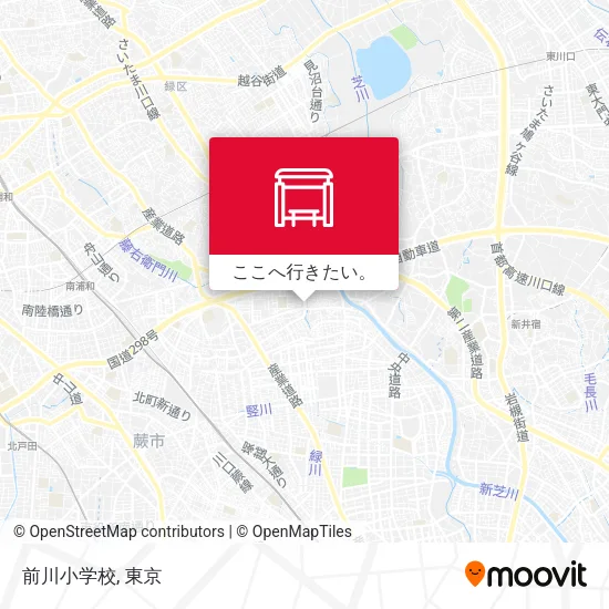 前川小学校地図
