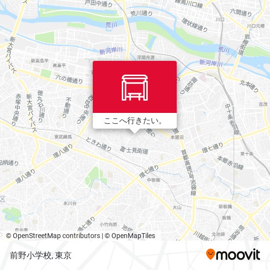 前野小学校地図