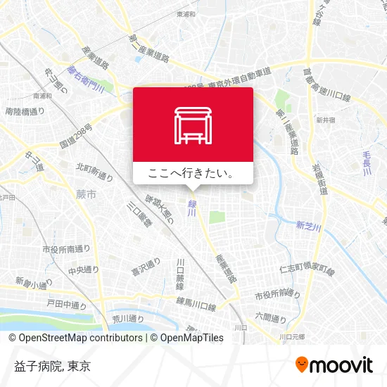 益子病院地図