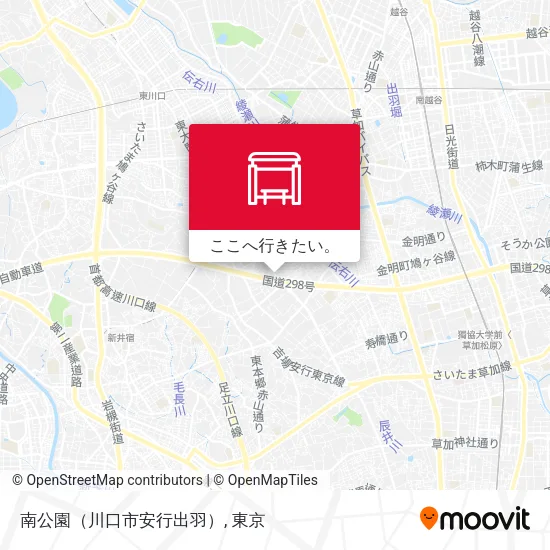 南公園（川口市安行出羽）地図