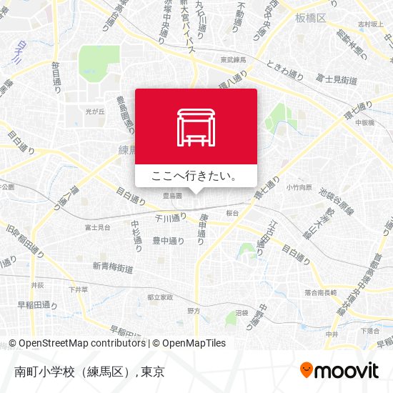 南町小学校（練馬区）地図