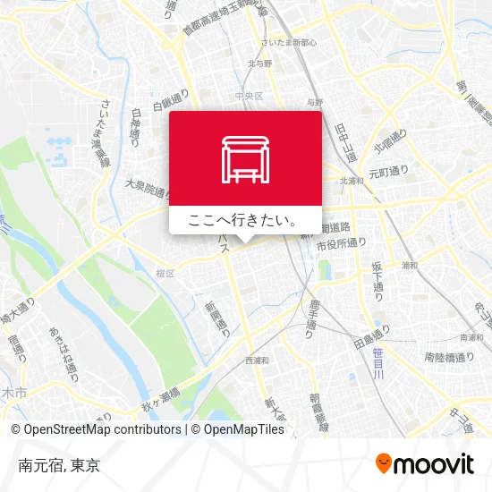 南元宿地図